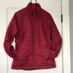 Patagonia Women's Reversible Red Quilted L Jacket outdoor camp hike outer layer